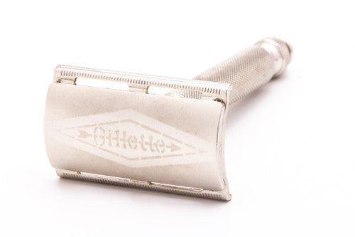 1954 Z3 Gillette Ball End Tech 3 Piece Safety Razor