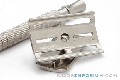 1940's Gillette BritishTech Double Edge Safety Razor - Factory Nickel