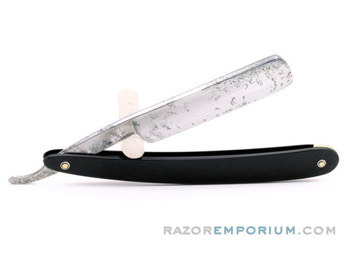 11/16" Geneva Cutlery Co. Hollow Ground Straight Razor w/ Original Scales