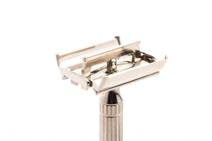 1951 W1 Gillette Aristocrat Double Edge Safety Razor | Factory Nickel Revamp