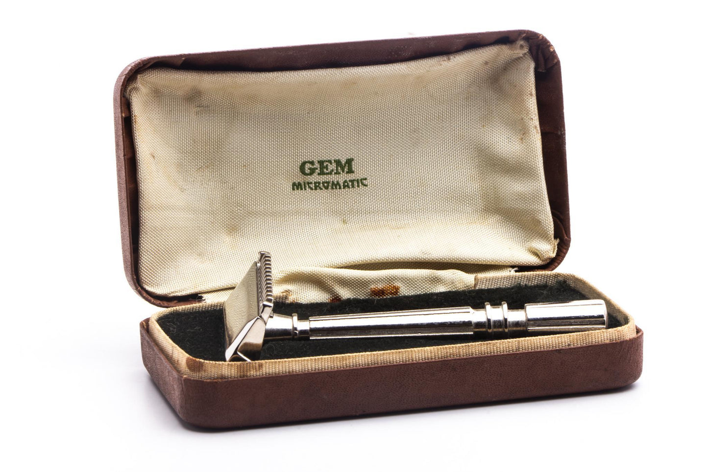 1930's GEM Micromatic TTO Single Edge Safety Razor Set | Original Condition