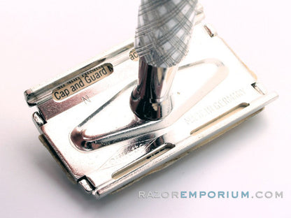 1968 N2 Gillette Ball End Tech Spiral Handle DE Safety Razor | Made in Germany