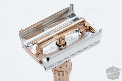 1963 I1 Gillette Slim Adjustable Safety Razor Rose Gold Revamp