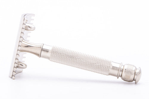 1910's Gillette Ball End Old Type Double Edge Safety Razor | Factory Nickel Revamp