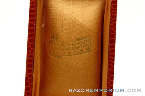 J.A. Henckels Vintage Detail Mustache & Eyebrow DE Safety Razor w/ Case
