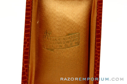 J.A. Henckels Vintage Detail Mustache & Eyebrow DE Safety Razor w/ Case