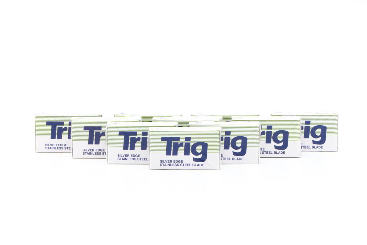 Trig Silver Edge Stainless Steel Double Edge (DE) Razor Blades
