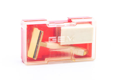 1940's Gem G-Bar Single Edge Razor Set | Original Condition