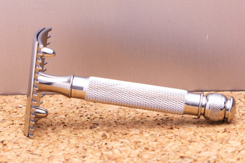 1920's Gillette Ball End Old Type Double Edge Safety Razor | Factory Nickel Revamp