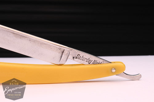 9/16" Pursley & Hitch "Saturday Night" Hollow Ground | German Made w/ Yellow Scales