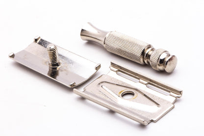 1966 L3 Gillette Travel Tech Double Edge Safety Razor Set | Original Condition