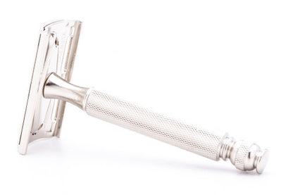 1958 Gillette Ball End Tech 3 Piece Safety Razor D4 | Nickel Revamp