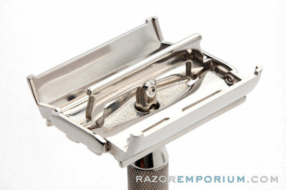 1954 Gillette Super Speed DE Safety Razor | Factory Nickel Revamp
