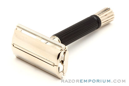 1973 T2 Gillette Black Handle Super Speed Safety Razor