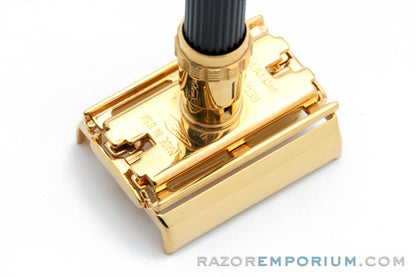 1974 Gillette Super Adjustable 84 TTO Short Safety Razor 24K Gold Revamp U2