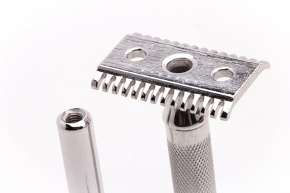 1923 Gillette Big Fellow Double Edge Safety Razor Set | Rhodium Revamp