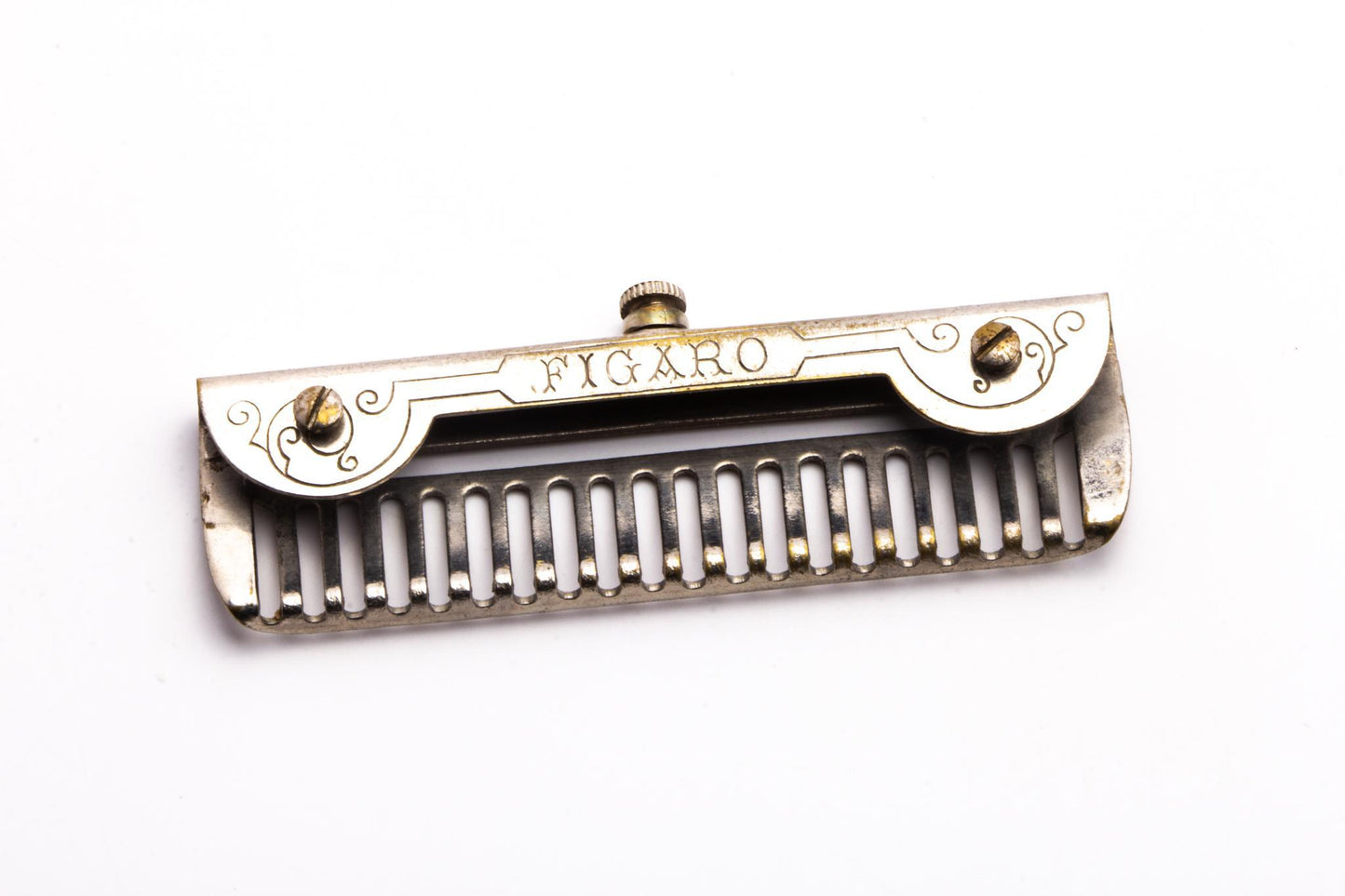 Vintage Figaro Straight Razor with Unique Safety Razor Attachment