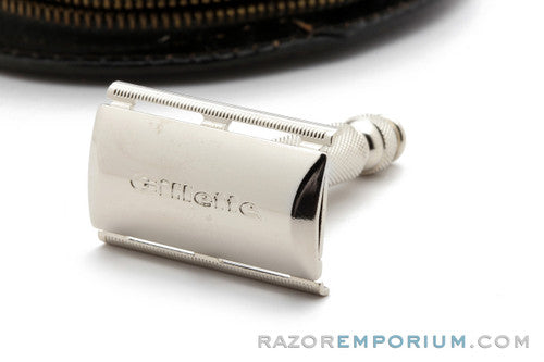 1966 Gillette Travel Tech DE Safety Razor Set L3