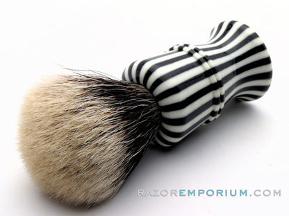 Vintage Zebra Patterned Shave Brush | Badger Revamp