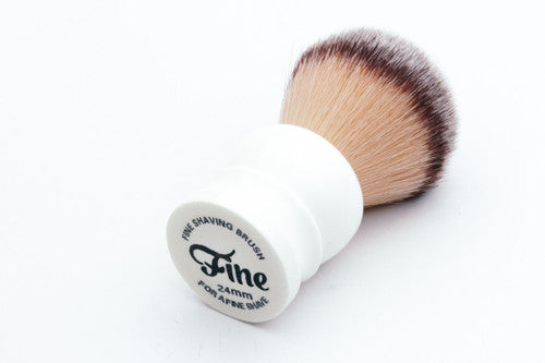 Fine Accoutrements | Stout Angel Hair All White Shave Brush