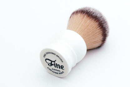 Fine Accoutrements | Stout Angel Hair All White Shave Brush