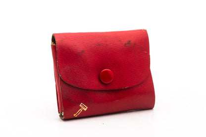 1964 J2 Gillette Ball End Travel Safety Razor Set In Red Leather Case | Original Condition