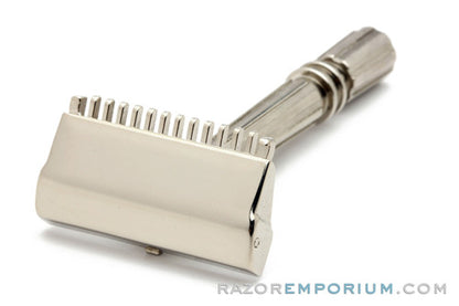 1930's Gem Micromatic T.T.O. Single Edge Safety Razor Factory Nickel Revamp