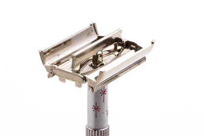 1965 K2 Lady Gillette Pink Star Double Edge Safety Razor | Original Condition