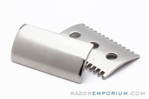 1917 Gillette Old Type Cap & Guard | Factory Nickel Revamp | Universally Threaded