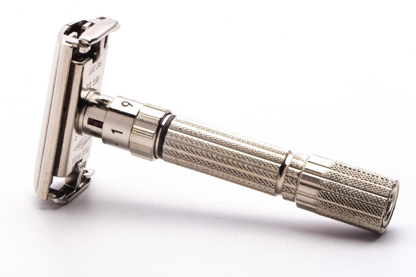 1959 E3 Gillette Fatboy Adjustable Double Edge Razor Set | Original Condition