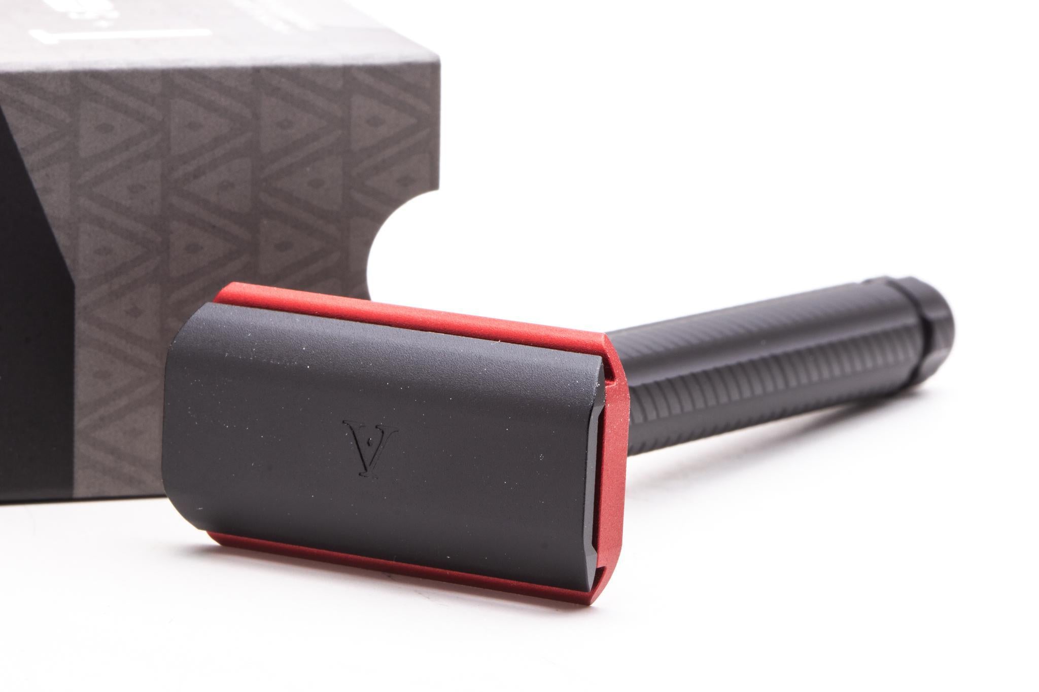 Ayslworth Razor | Apex - AL6063 | Jet Black Blood Red – Razor Emporium