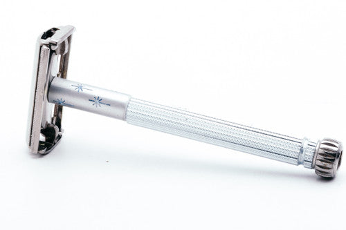 1964 Gillette Blue Star Lady Gillette DE Safety Razor with Case I1