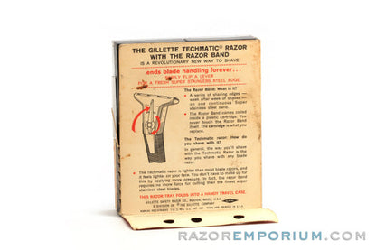 1970's Gillette Techmatic Band Safety Razor New Old Stock