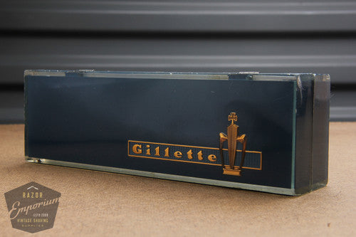 Gillette 1958 Rhodium Toggle Adjustable DE Safety Razor Set with Case  - D1