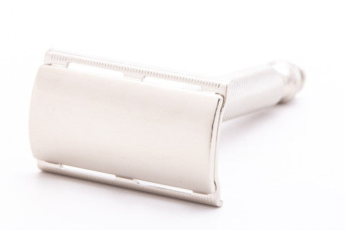 1958 D1 Gillette Ball End Tech 3 Piece Safety Razor | Factory Nickel Revamp