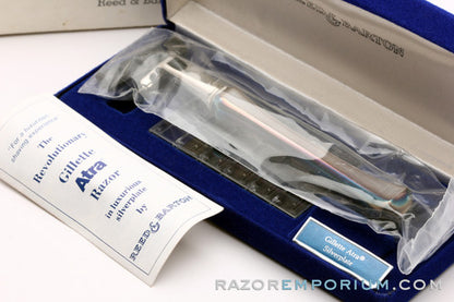 1988 Atra Silver Handle Cartridge Razor I1 Reed & Barton