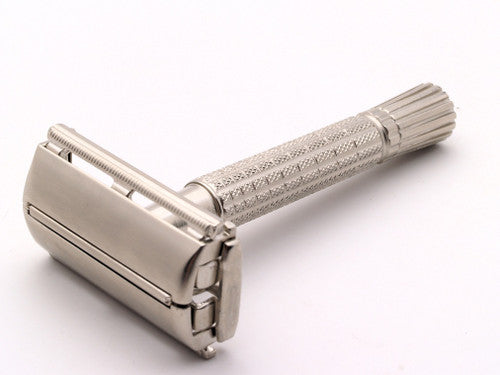 1965 K4 Gillette Flare Tip DE Super Speed Safety Razor | Factory Nickel Revamp | Made in Mexico