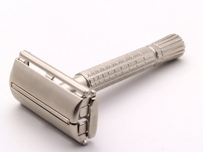 1965 K4 Gillette Flare Tip DE Super Speed Safety Razor | Factory Nickel Revamp | Made in Mexico