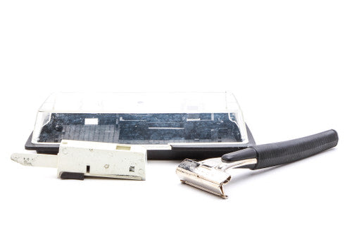 1960's Schick Injector Safety Razor Set With Injector Blades