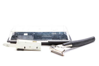 1960's Schick Injector Safety Razor Set With Injector Blades