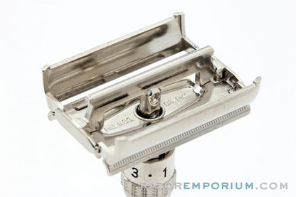 1963 Gillette Slim Adjustable TTO DE Safety Razor I3