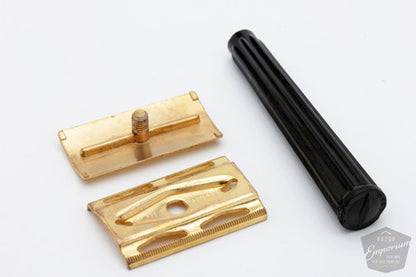 1940's Gillette Post WWII Bakelite Handle Tech DE Razor