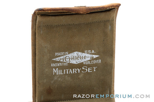 1917 Gillette Old Type Vintage Military Bulldog DE Travel Set