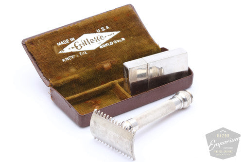 Gillette 1920's Shawmut Ball End Old Type Razor Set
