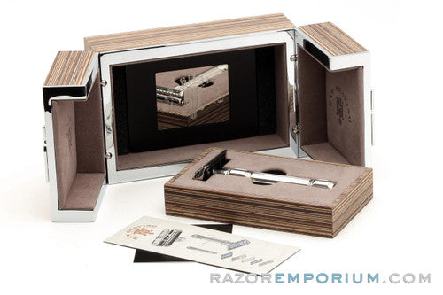 Raw Shaving RS-18 Clear Cut Stainless Steel Safety Razor with Lubricating Strips