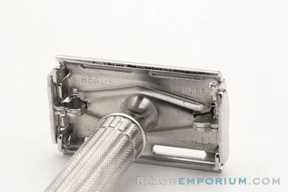 1948-51 TTO Gillette Aristocrat DE Safety Razor Rhodium Revamp