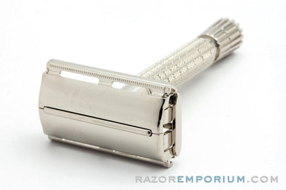 1950s Gillette Flare Tip Rocket Super Speed Safety Razor | Factory Nickel Revamp| Made in England