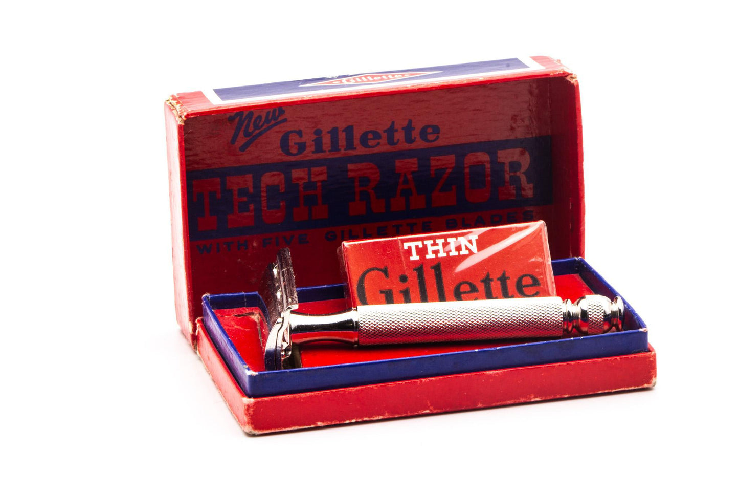 1939-47 Gillette New Ball End Tech Double Edge Safety Razor | Original Condition