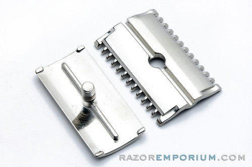 1930s Gillette NEW Short Comb Safety Razor | Factory Nickel Revamp