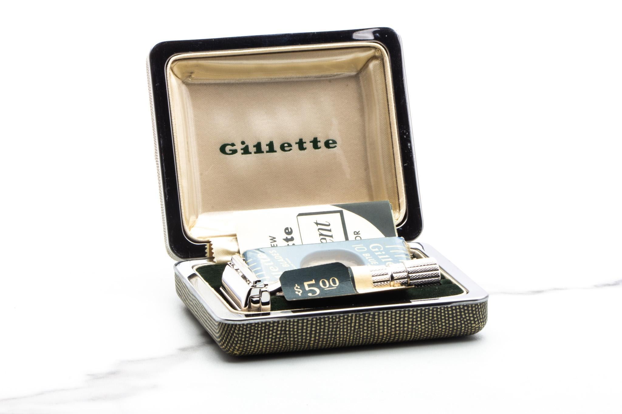 Gillette President Razor 1953 Y3 Gillette President Double Edge Safety Razor Set With Original ...